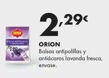 Supermercados Lupa Orion - bolsas antipolillas y antiacaros lavanda fresca envase oferta