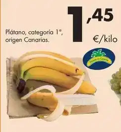 Supermercados Lupa Plátano, categoría 1 origen canarias oferta