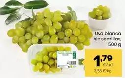 Autoservicios Familia Uva blanca sin semillas oferta