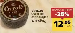 Autoservicios Familia Cerrato - queso de oveja curado oferta