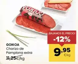 Autoservicios Familia Goikoa - chorizo de pamplona extra oferta