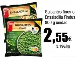 FROIZ FINDUS Guisantes finos o Ensaladilla oferta