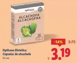 Lidl Optisana - dietetica capsulas de alcachofa oferta