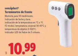 Lidl Sensiplast - termometro de frente oferta
