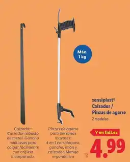 Lidl Sensiplast - calzador/pinzas de agarre oferta