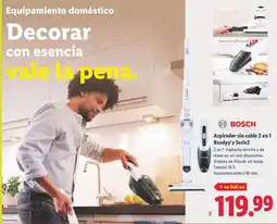 Lidl Bosch - aspirador sin cabra 2 en 1 readyy'y serie2 oferta