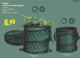 Lidl Parkside - set de sacos de jardin plegables oferta