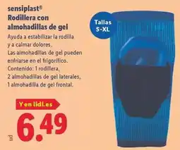 Lidl Sensiplast - rodillera con almohadillas de gel oferta