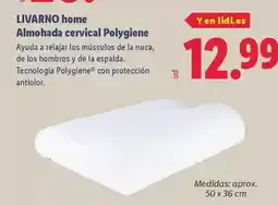 Lidl Livarno - almohada cervical polygiene oferta