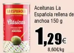 FROIZ LA ESPANOLA Aceitunas rellena de anchoa oferta