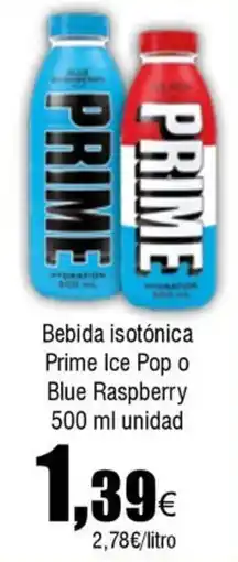 FROIZ PRIME Bebida isotónica Ice Pop o Blue Raspberry oferta