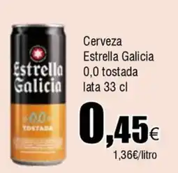 FROIZ ESTRELLA GALICIA Cerveza 0,0 tostada oferta