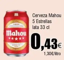 FROIZ MAHOU Cerveza 5 Estrellas oferta