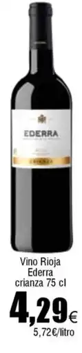 FROIZ EDERRA Vino Rioja crianza oferta
