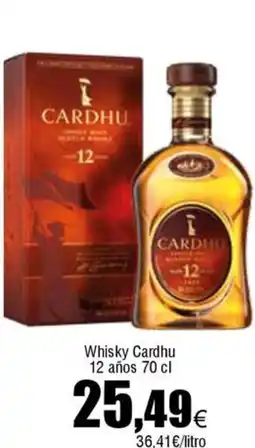 FROIZ CARDHU Whisky 12 años oferta