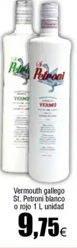 FROIZ Vermouth gallego St. Petroni blanco o rojo oferta