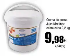 FROIZ Crema de queso Juan Martínez cabra cubo oferta