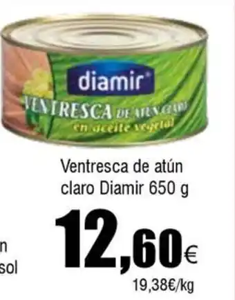 FROIZ DIAMIR Ventresca de atún claro oferta