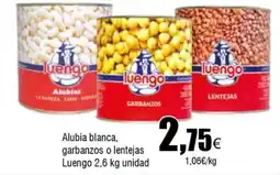 FROIZ LUENGO Alubia blanca, garbanzos o lentejas oferta