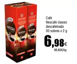 FROIZ NESCAFE Café classic descafeinado 50 sobres oferta