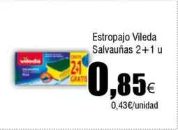 FROIZ VILEDA Estropajo Salvauñas 2+1 u oferta