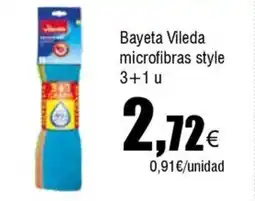 FROIZ VILEDA Bayeta microfibras style 3+1 u oferta