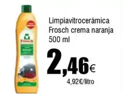 FROIZ FROSCH Limpiavitrocerámica crema naranja oferta