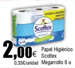 FROIZ SCOTTEX Papel Higiénico megarrollo 6 u oferta