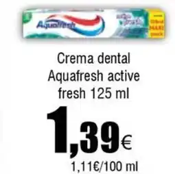FROIZ AQUAFRESH Crema dental active fresh oferta