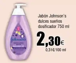 FROIZ JOHNSON'S Jabón dulces sueños dosificador oferta