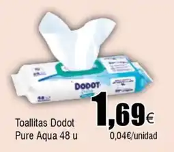 FROIZ DODOT Toallitas Pure Aqua 48 u oferta