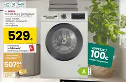 Eroski BOSCH Wgg254z4es garbigailua lavadora wgg254z4es oferta