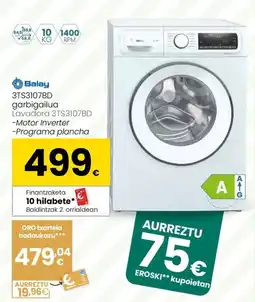 Eroski BALAY 3TS3107BD garbigailua oferta