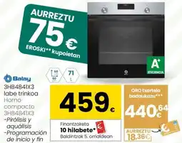 Eroski BALAY 3HB4841X3 labe trinkoa Horno oferta