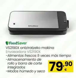 Eroski FOODSAVER VS2190X ontziratzeko makina oferta