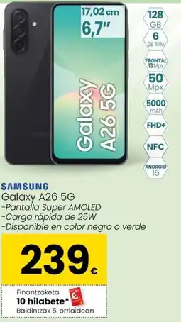 Eroski SAMSUNG Galaxy A26 5G oferta