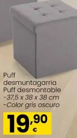 Eroski Puff desmuntagarria Puff desmontable oferta