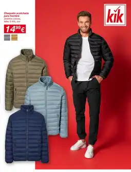 KIK Chaqueta acolchada para hombre oferta