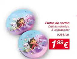 KIK Platos de cartón oferta