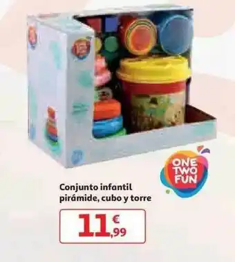Alcampo Conjunto Infantil Pirámide Cubo Y Torre oferta