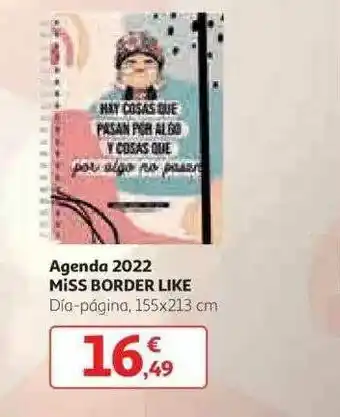 Alcampo Agenda 2022 Miss Border Like oferta