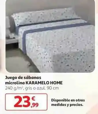 Alcampo Juego De Sábanas Micrlina Karamelo Hoem oferta
