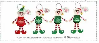Hipercor Adornos De Navidad Elfos Con Nombres oferta