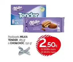 Condis MILKA Pastissets tender o choc & choc oferta
