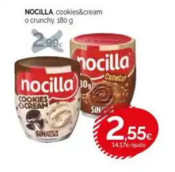 Condis NOCILLA, cookies&cream o crunchy oferta