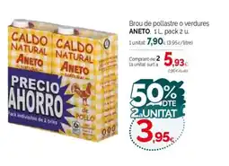 Condis ANETO Brou de pollastre o verdures oferta