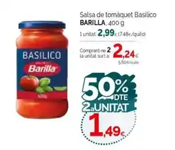 Condis BARILLA Salsa de tomàquet Basilico oferta