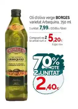 Condis BORGES Oli d'oliva verge varietat Arbequina oferta