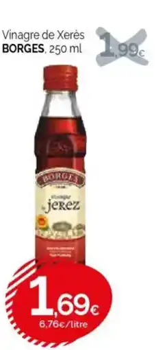 Condis BORGES Vinagre de Xerès oferta
