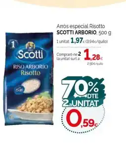 Condis SCOTTI ARBORIO Arròs especial Risotto oferta